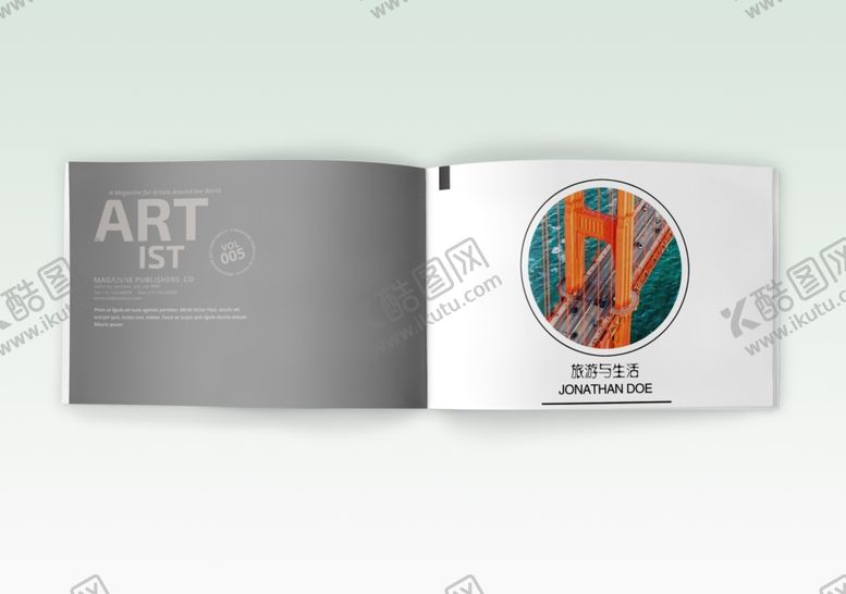 编号：88418409160524335071【酷图网】源文件下载-画册样机