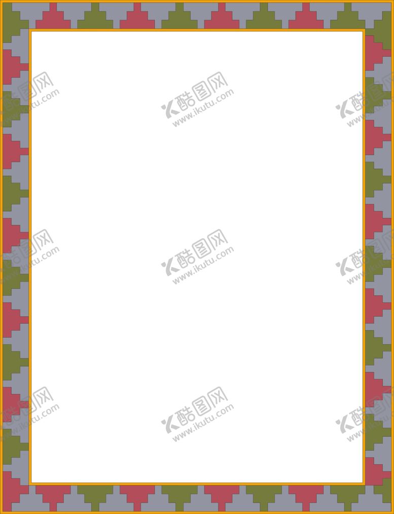 编号：70100206151348303936【酷图网】源文件下载-简约花纹边框