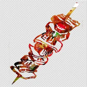 烧烤装饰画挂画小吃