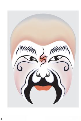中国风传统京剧脸谱
