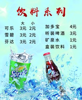 饮料灯片菜牌
