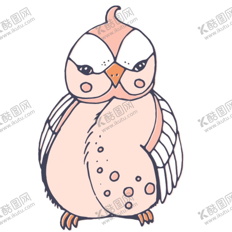 编号：85265210220354418199【酷图网】源文件下载-卡通绘画小鸟图案