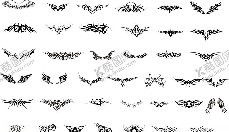 编号：38428511011844215227【酷图网】源文件下载-炫酷图案翅膀