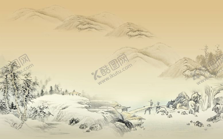 编号：15931206300916325633【酷图网】源文件下载-水墨山