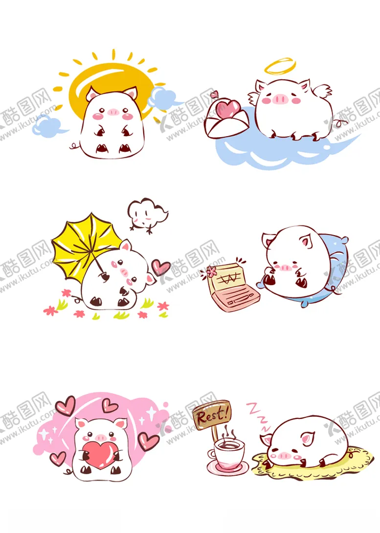 编号：39164006251311055517【酷图网】源文件下载-卡通猪