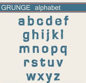 卡通字母