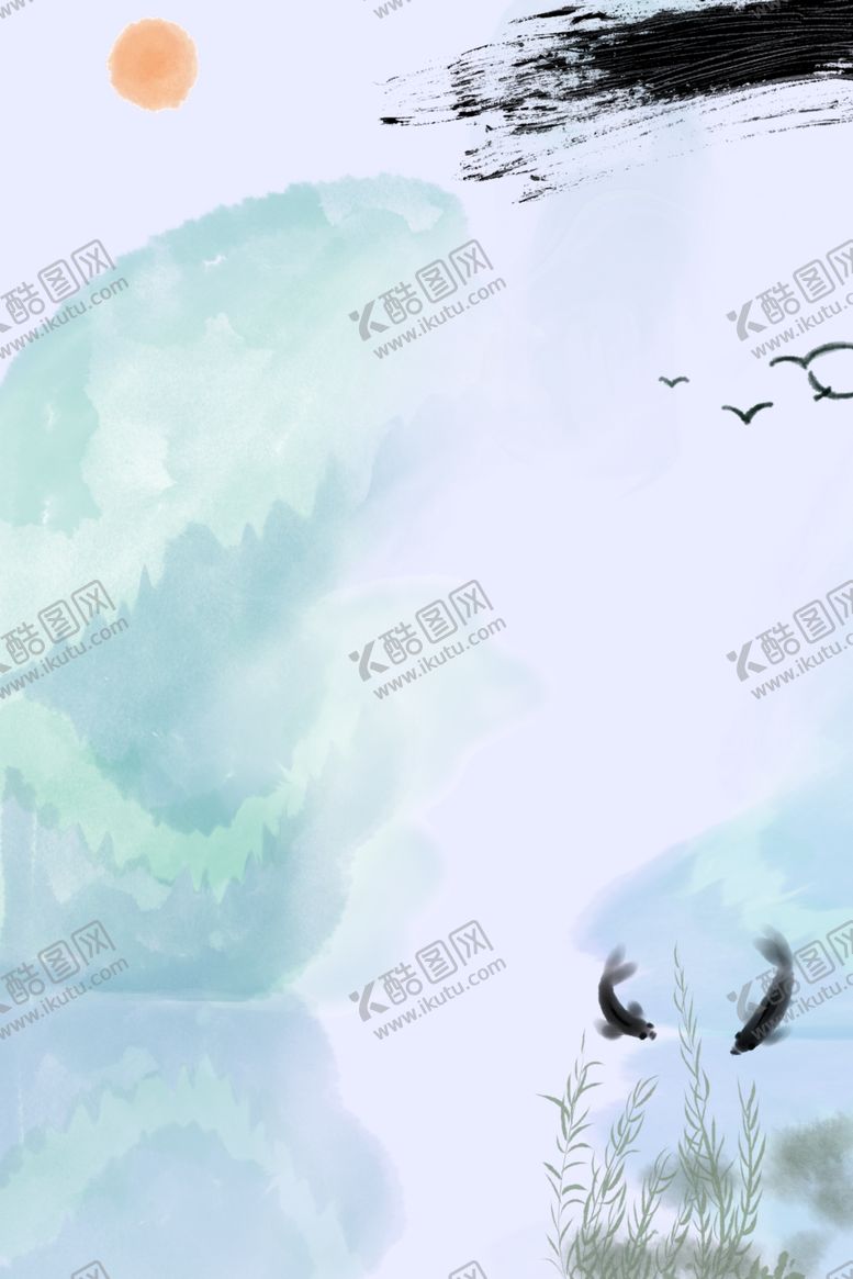 编号：34595005140402527689【酷图网】源文件下载-中国风水墨背景