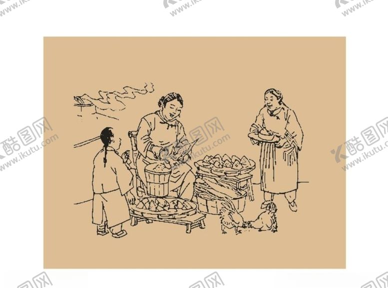 编号：54458307130710296171【酷图网】源文件下载-包粽子插画