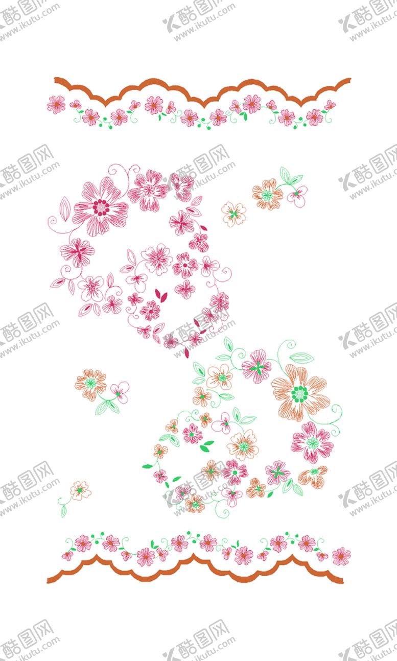 编号：39184710011251228395【酷图网】源文件下载-婚纱礼服布料花型图