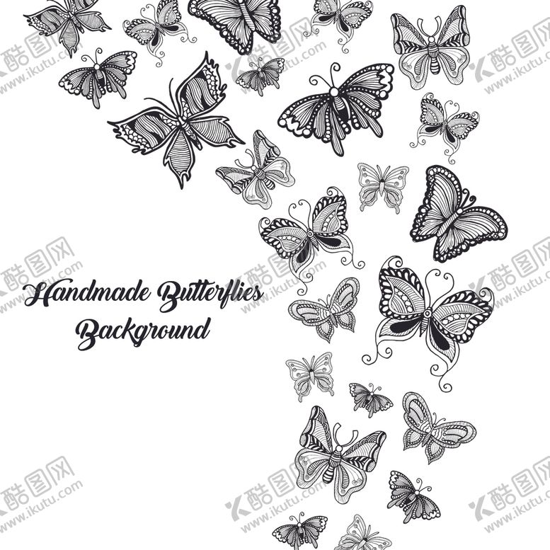 编号：91850210070812393932【酷图网】源文件下载-蝴蝶海报绘画