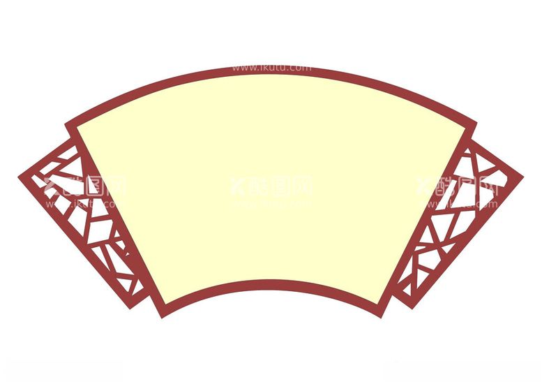 编号：28058512200702082952【酷图网】源文件下载-空白扇形标牌