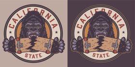 猩猩创意时尚插画图案印花