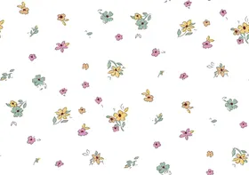 色块花数码印链条碎手绘