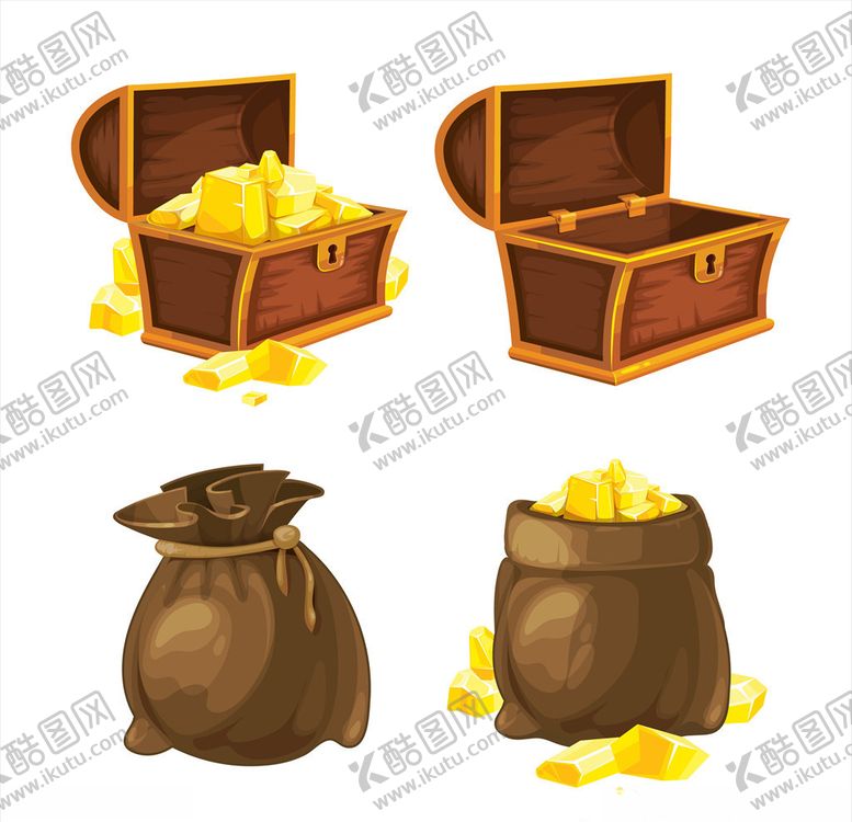 编号：44784707082144267828【酷图网】源文件下载-金币宝箱