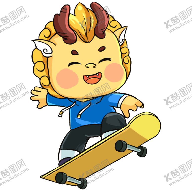 编号：60244012201447407072【酷图网】源文件下载-滑板小龙