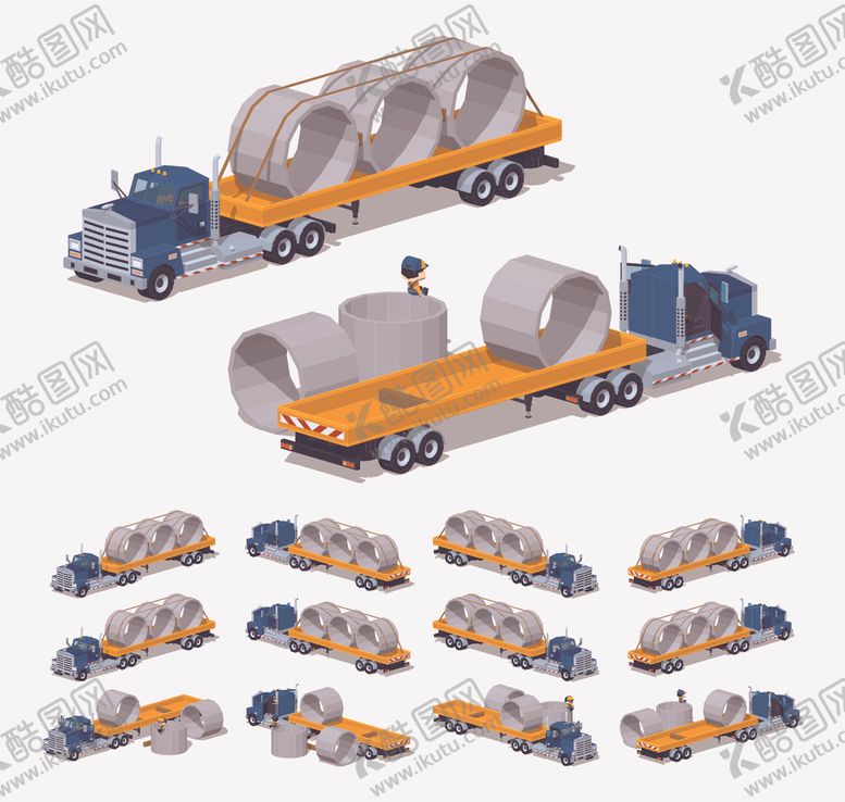 编号：29875210241132572849【酷图网】源文件下载-卡通工程车
