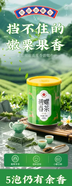 碧螺春绿茶促销电商详情页