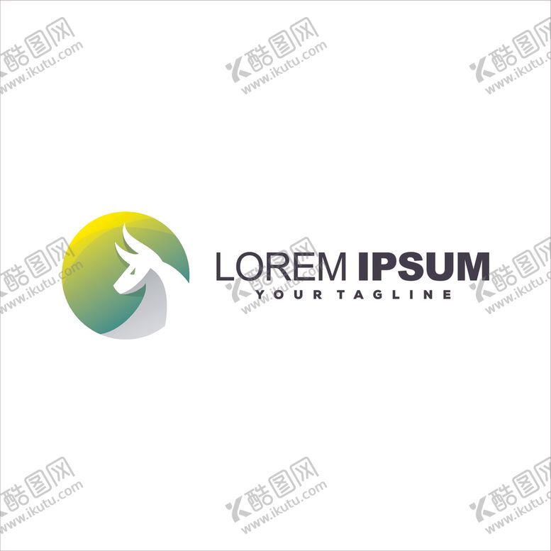 编号：48892006251231228937【酷图网】源文件下载-鹿头标志