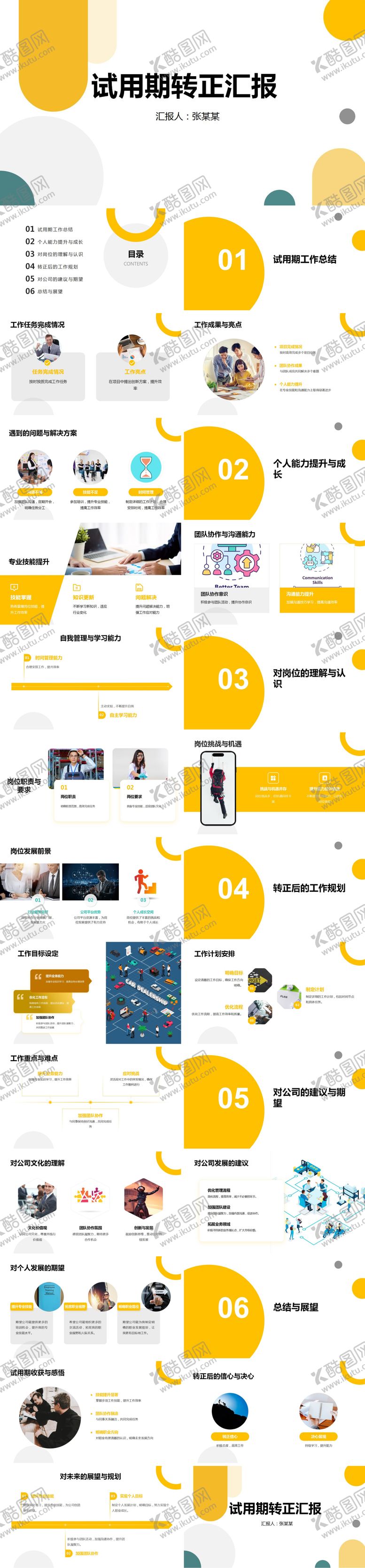 编号：51886912011015445255【酷图网】源文件下载-试用期转正汇报PPT