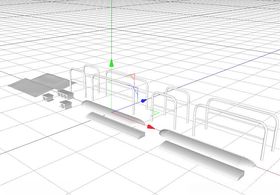 C4D模型护栏