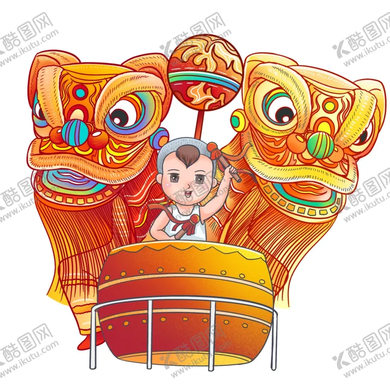 编号：44179106250454003681【酷图网】源文件下载-舞狮