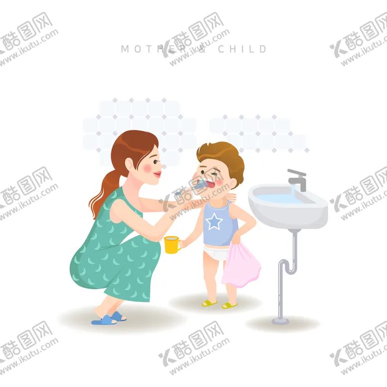 编号：50126709250739055368【酷图网】源文件下载-亲子插画 