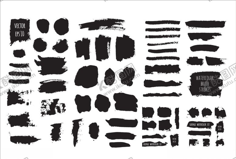 编号：59473910050931376726【酷图网】源文件下载-矢量水墨笔触
