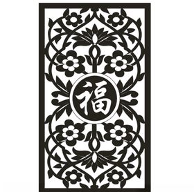 隔断花玻璃花雕刻花墙花