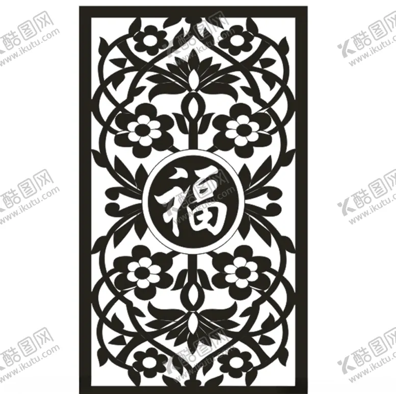 编号：46345006282234141347【酷图网】源文件下载-隔断花玻璃花雕刻花墙花