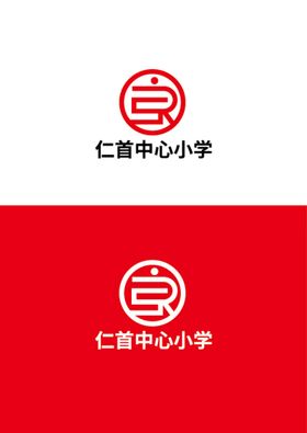 庙坝镇中心小学logo标志