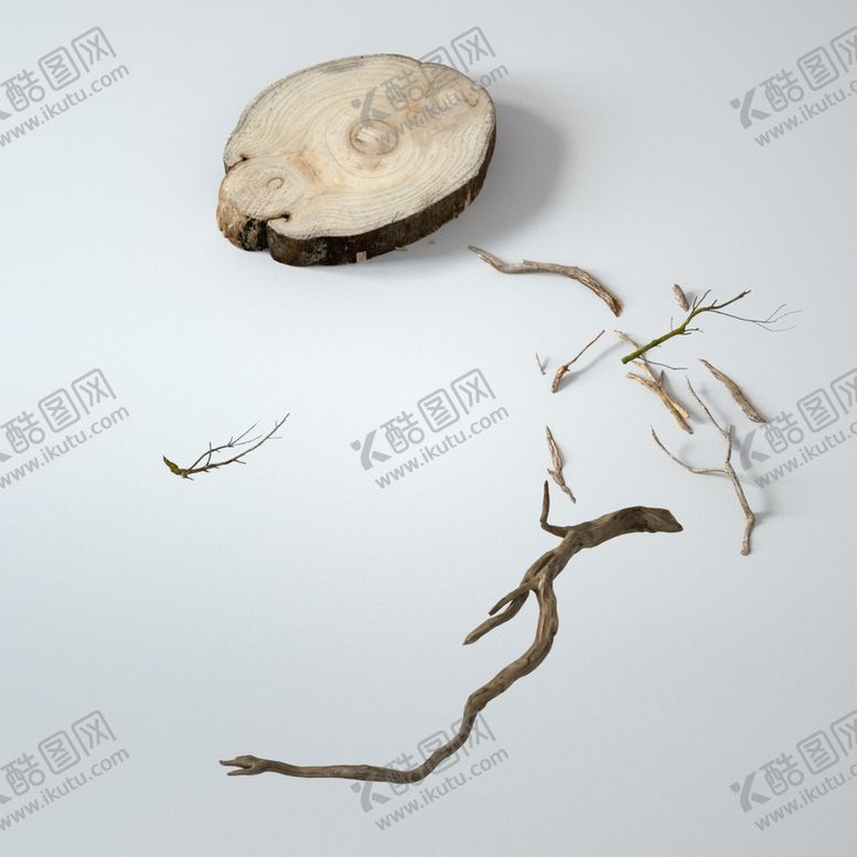 编号：68854502021413404351【酷图网】源文件下载-C4D木头建模