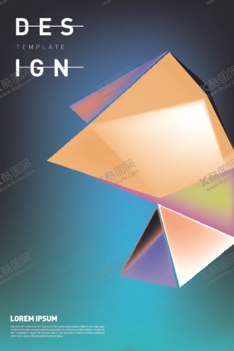编号：43405407080444329608【酷图网】源文件下载-渐变科技感海报