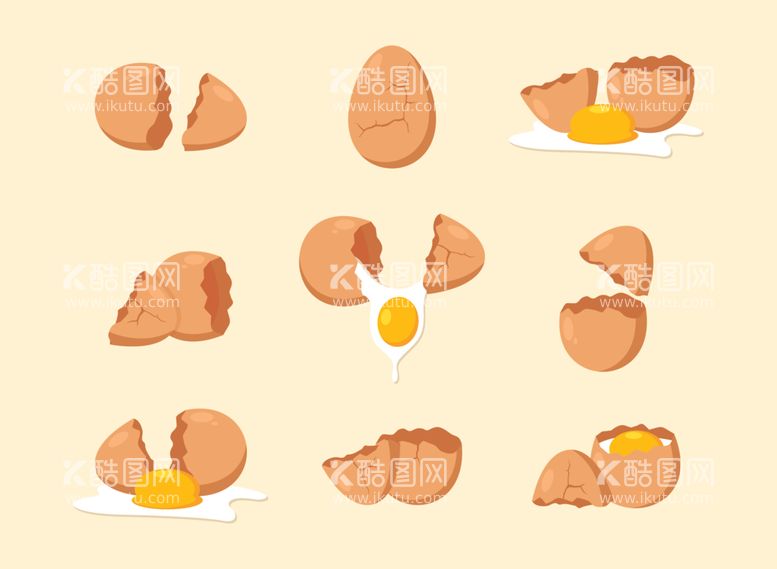 编号：58927912201102385748【酷图网】源文件下载-卡通鸡蛋
