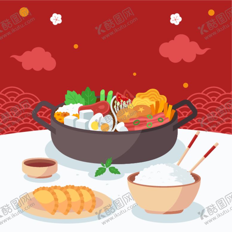 编号：85568501131347502333【酷图网】源文件下载-美味火锅