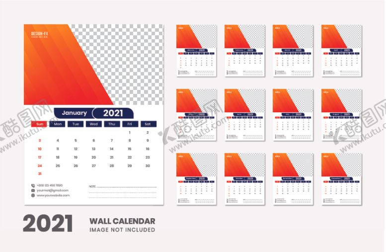 编号：27040310041648053603【酷图网】源文件下载-2021年日历