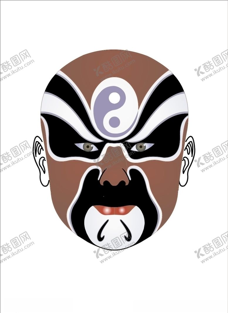 编号：66163209192323199792【酷图网】源文件下载-庞统京剧脸谱