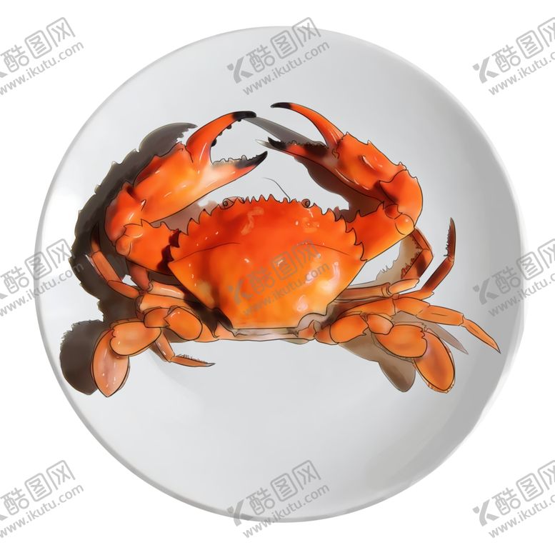 编号：54531802212228274261【酷图网】源文件下载-卡通螃蟹插画