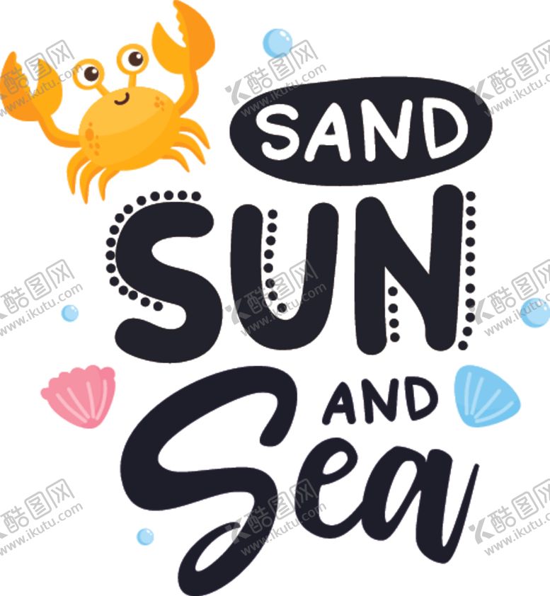 编号：65393509220509501991【酷图网】源文件下载-海洋主图卡通艺术字设计