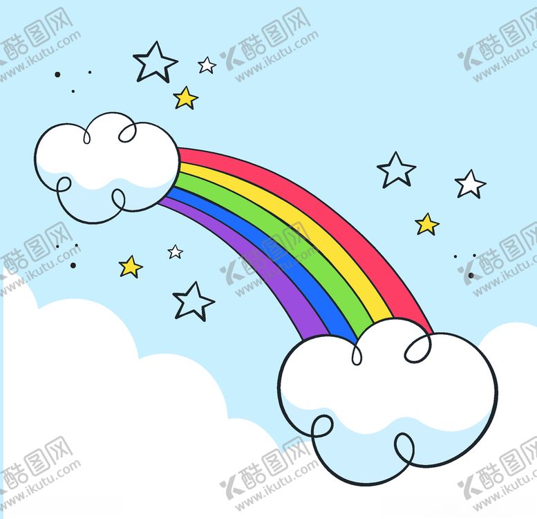 编号：60256607051427109032【酷图网】源文件下载-卡通儿童节精美彩虹桥