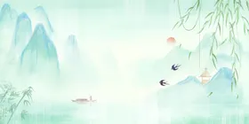 清明节海报节活动踏青节展板