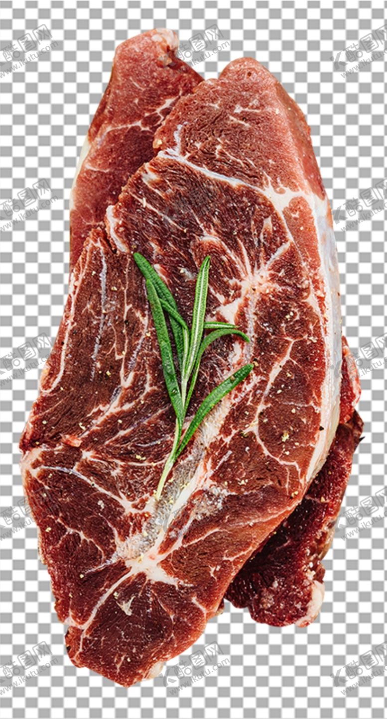 牛排瘦肉生猪肉培根透明底