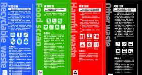 厨余垃圾分类四折页