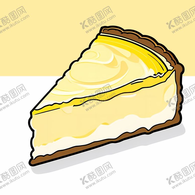 编号：88220002280344443002【酷图网】源文件下载-手绘卡通芝士蛋糕