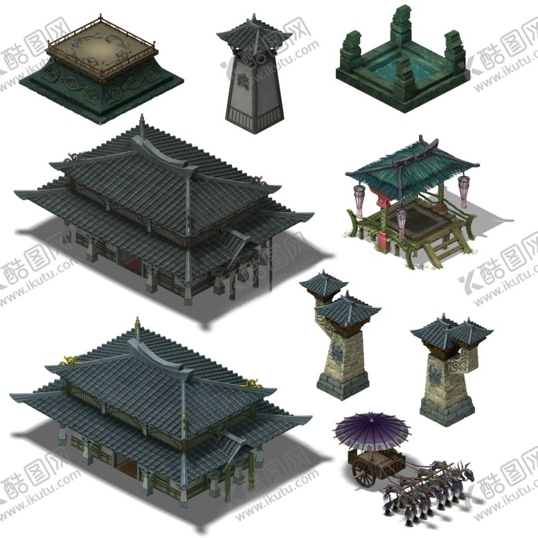 编号：20209506281404474946【酷图网】源文件下载-游戏房屋建筑物元素