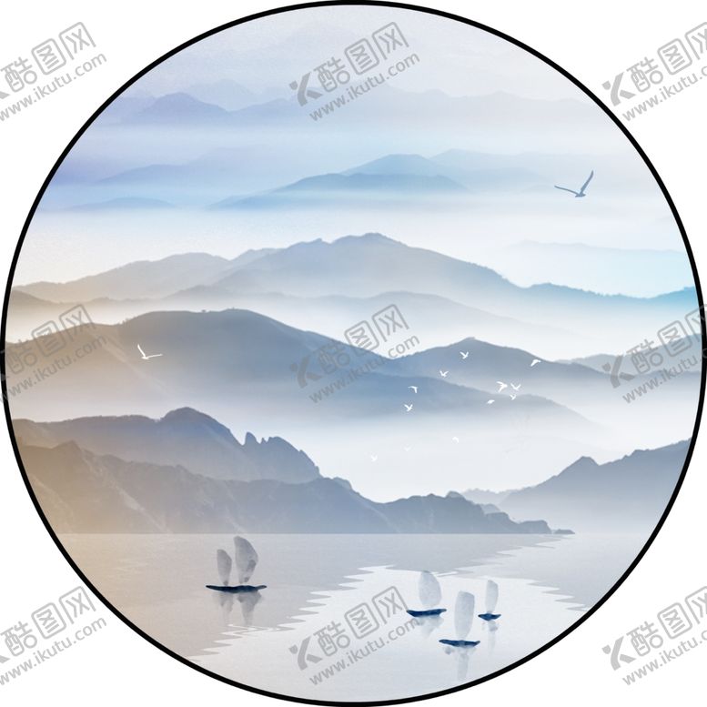 编号：82055207091243468922【酷图网】源文件下载-新中式装饰画图片