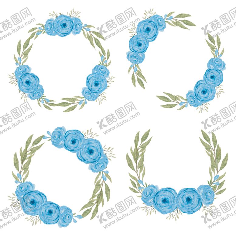 编号：86069409230805471210【酷图网】源文件下载-水彩花卉边框