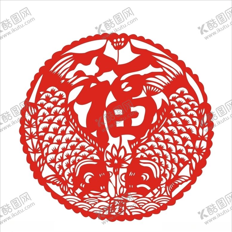 编号：37857610111200349531【酷图网】源文件下载-剪纸窗花