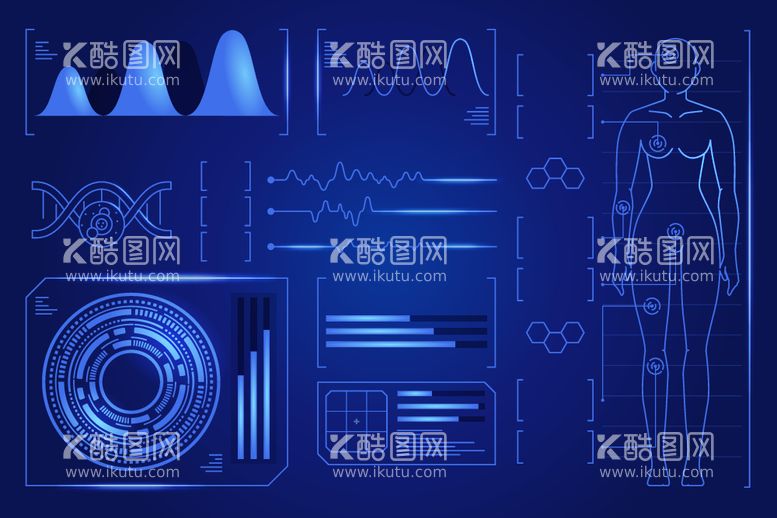 编号：34987612211018524555【酷图网】源文件下载-未来科技医疗背景