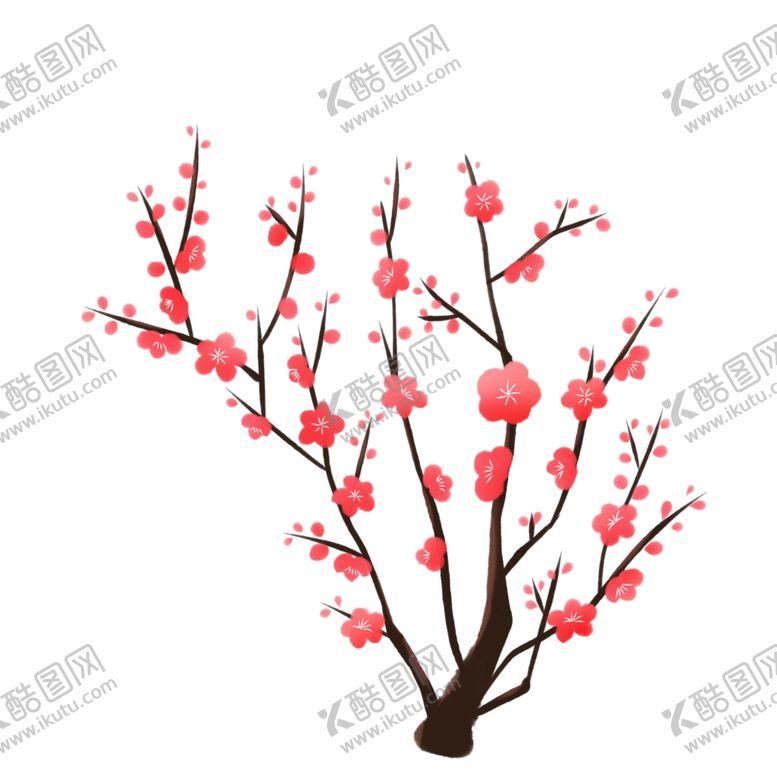 编号：70300404290752083098【酷图网】源文件下载-梅花素材