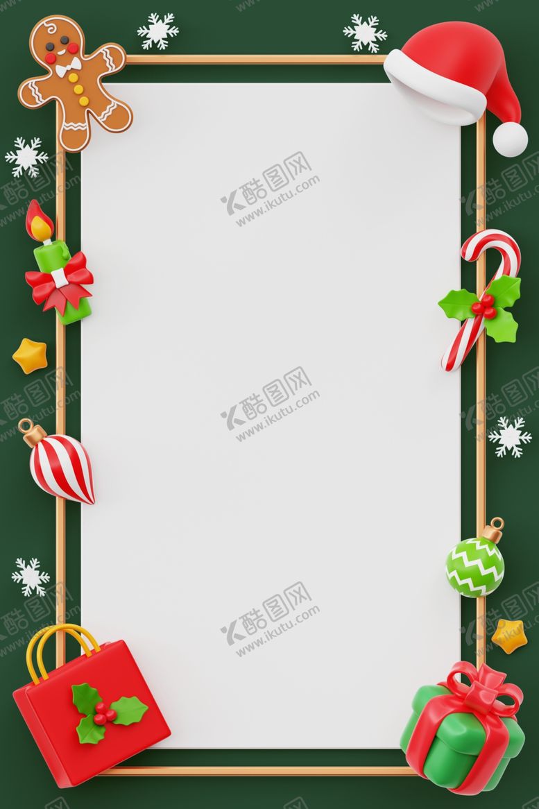 编号：99496201151049582787【酷图网】源文件下载-圣诞绿色装饰框